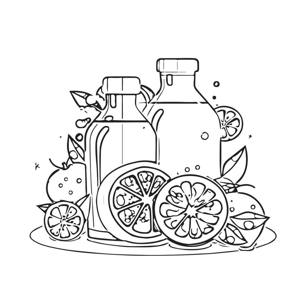 juicy food isolated smoothie vector