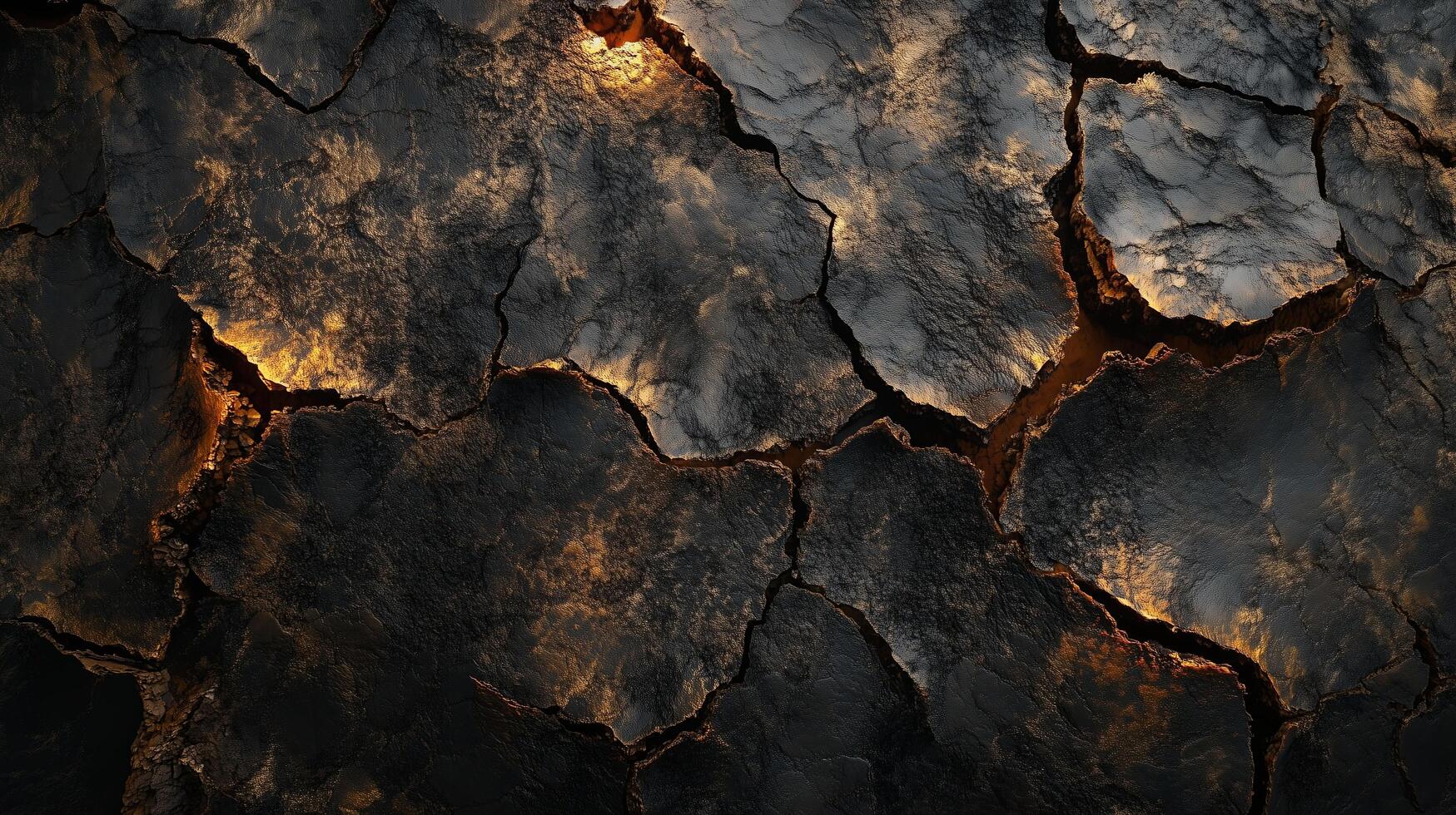 Cracked dry earth with intricate patterns photo