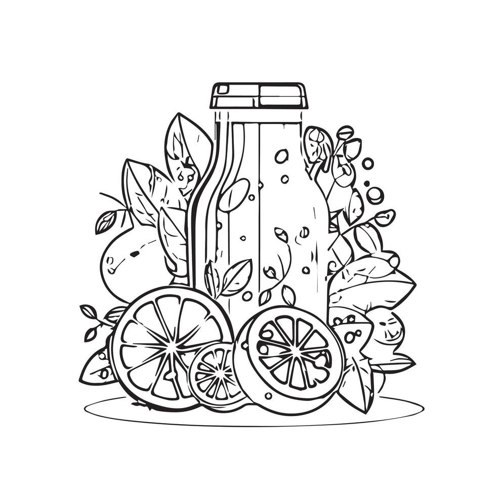 design isolated drink vitamin swirl vector