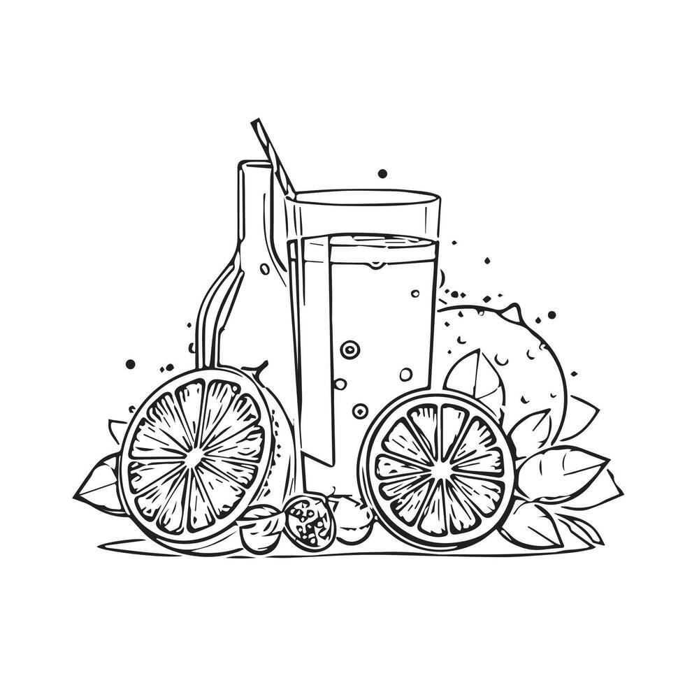 set swirl beverage white juice vector