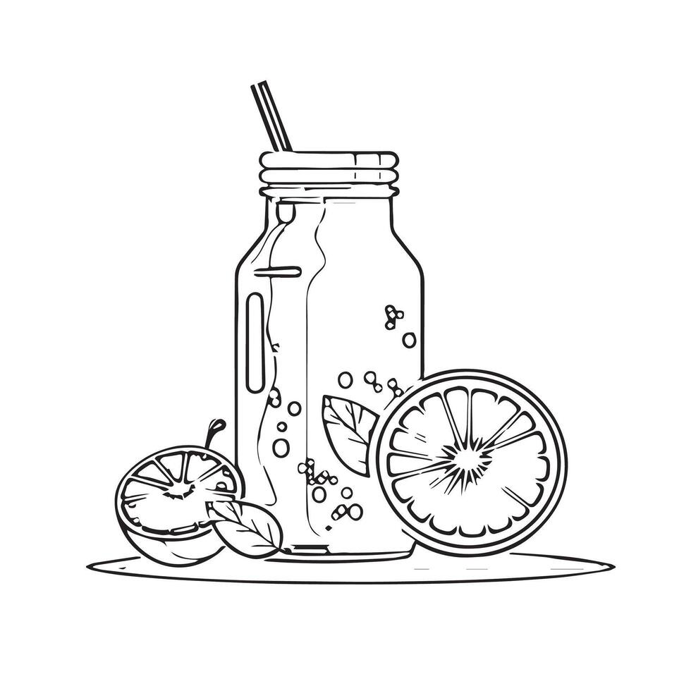 transparent smoothie splash beverage straw vector