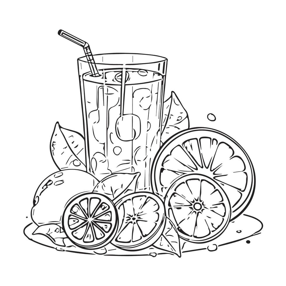fruit fresh natural summer citrus vector