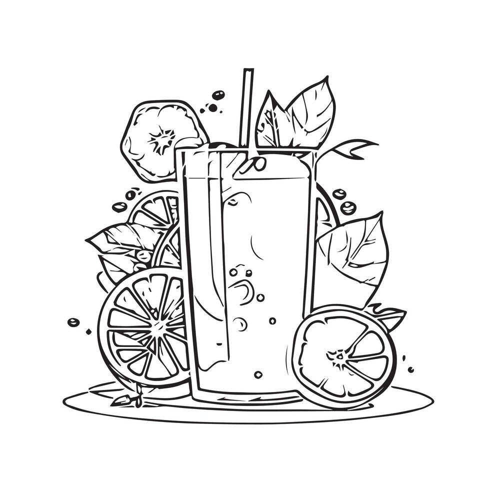 cold summer motion spray juice vector