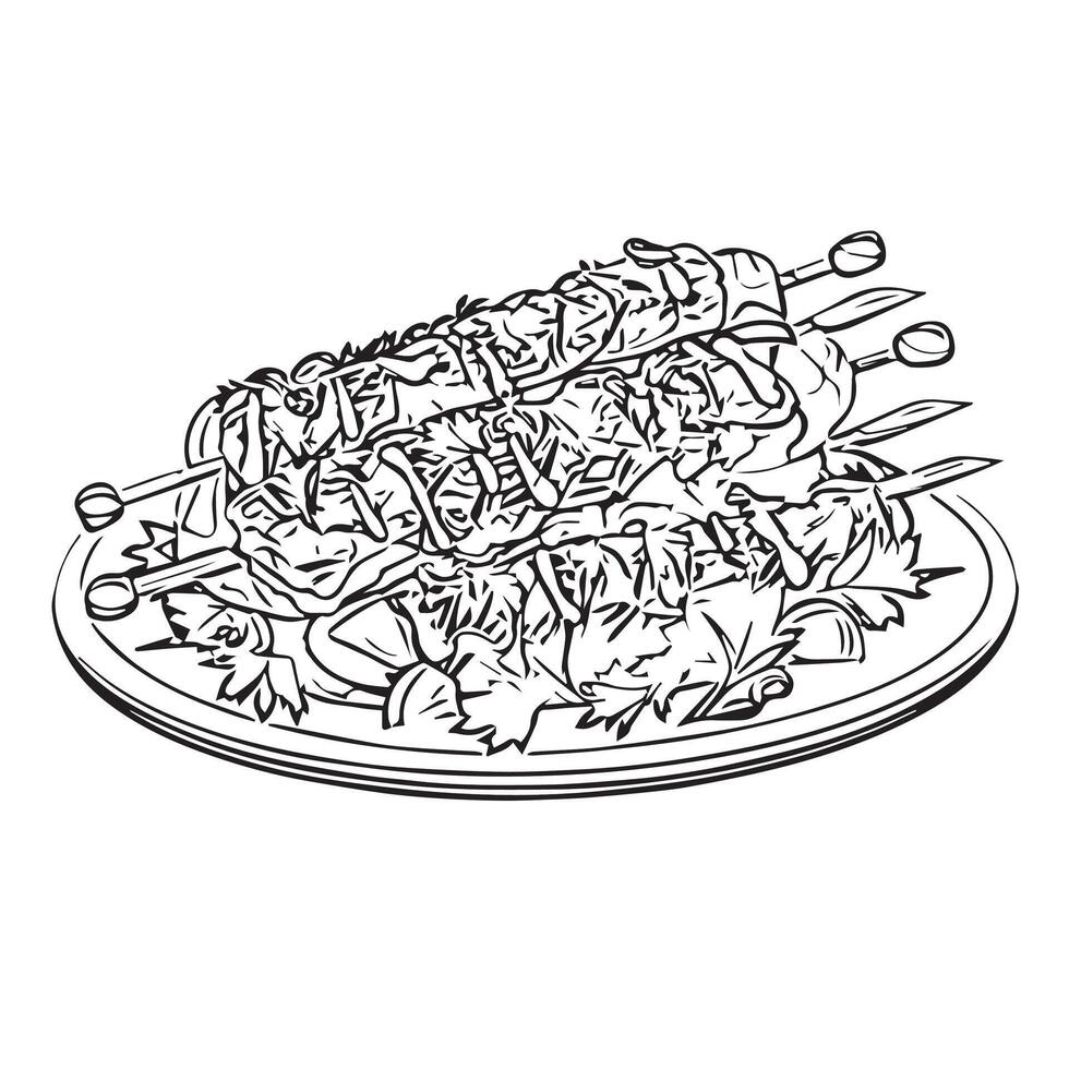 tomato fast food barbecue pita vector