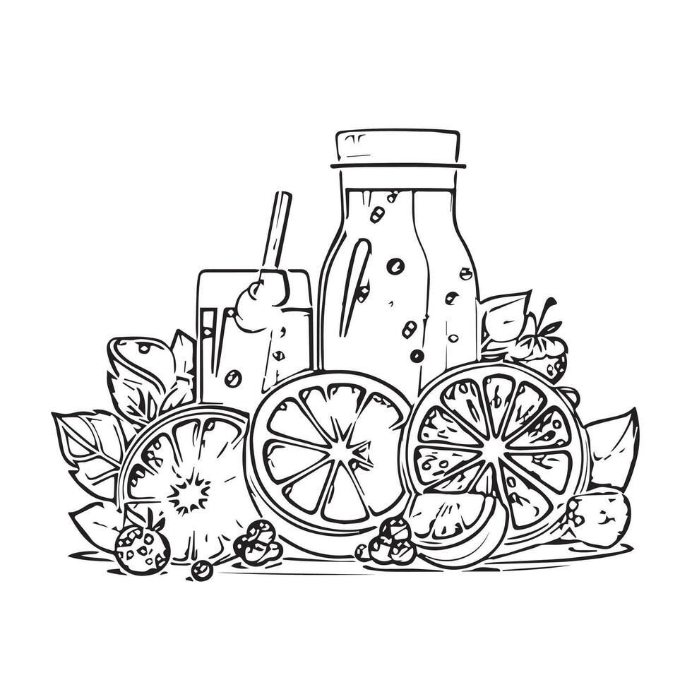 juice citrus design sweet drop vector