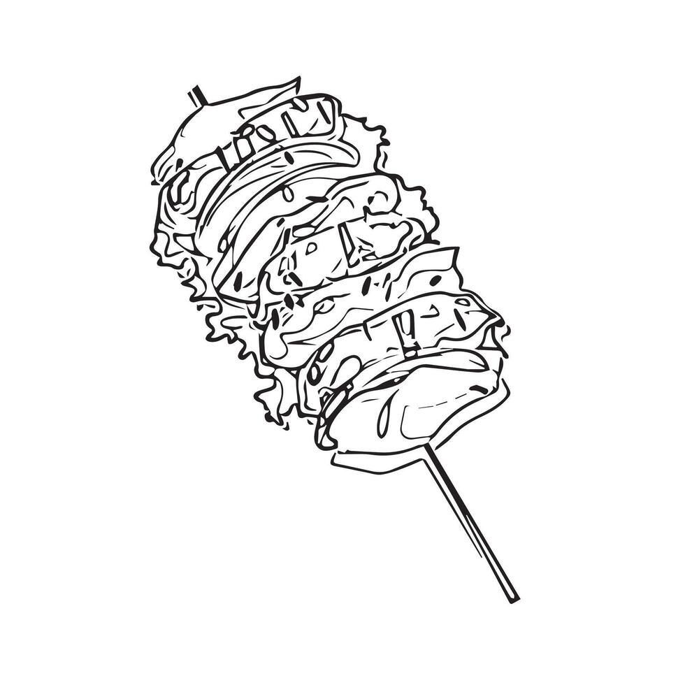meal roasted tomato wooden beef vector
