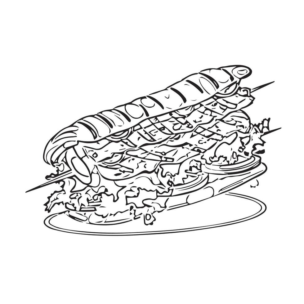 roast beef closeup isolated cooking vector