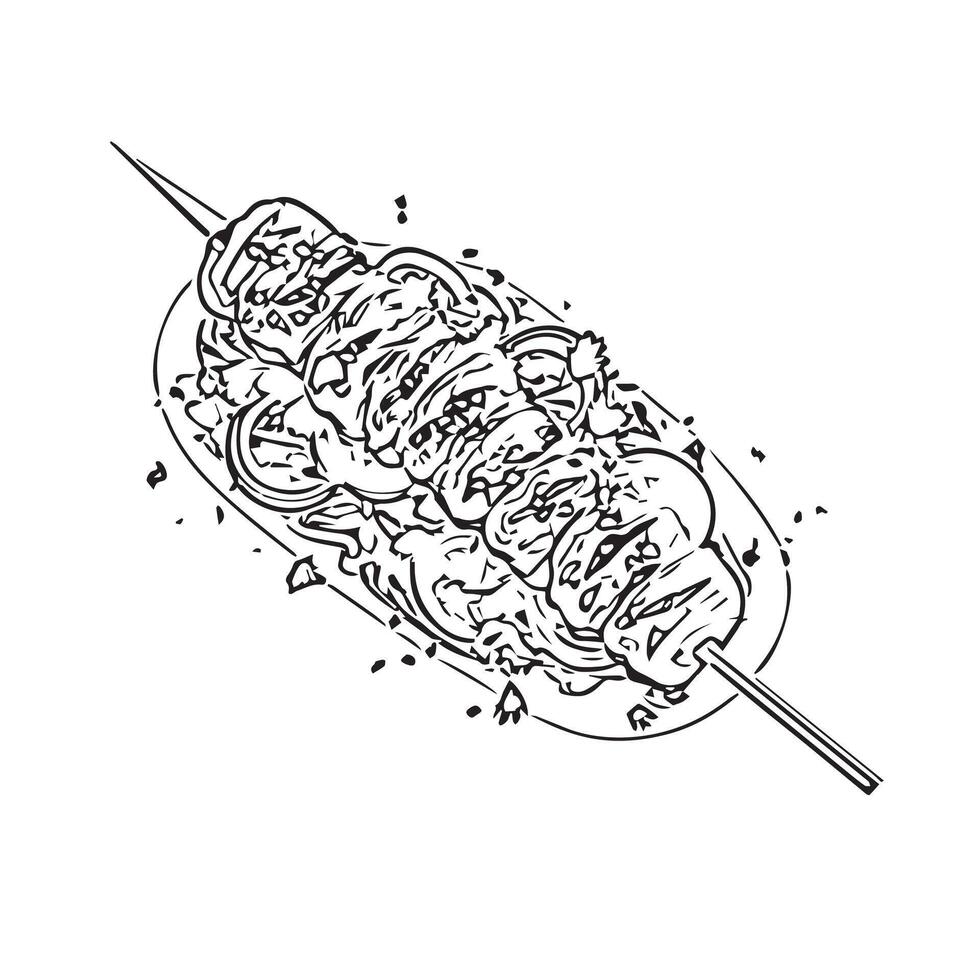 turkey food barbecue delicious wooden vector