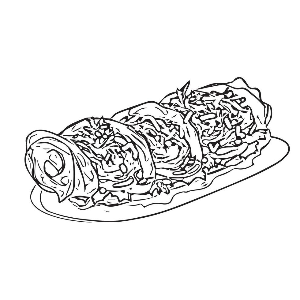 restaurant shish tasty gourmet lamb vector