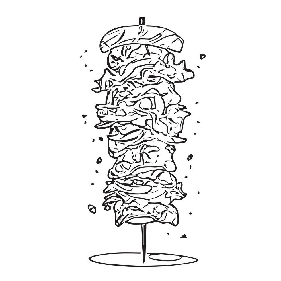 salad grilled vegetable snack traditional vector