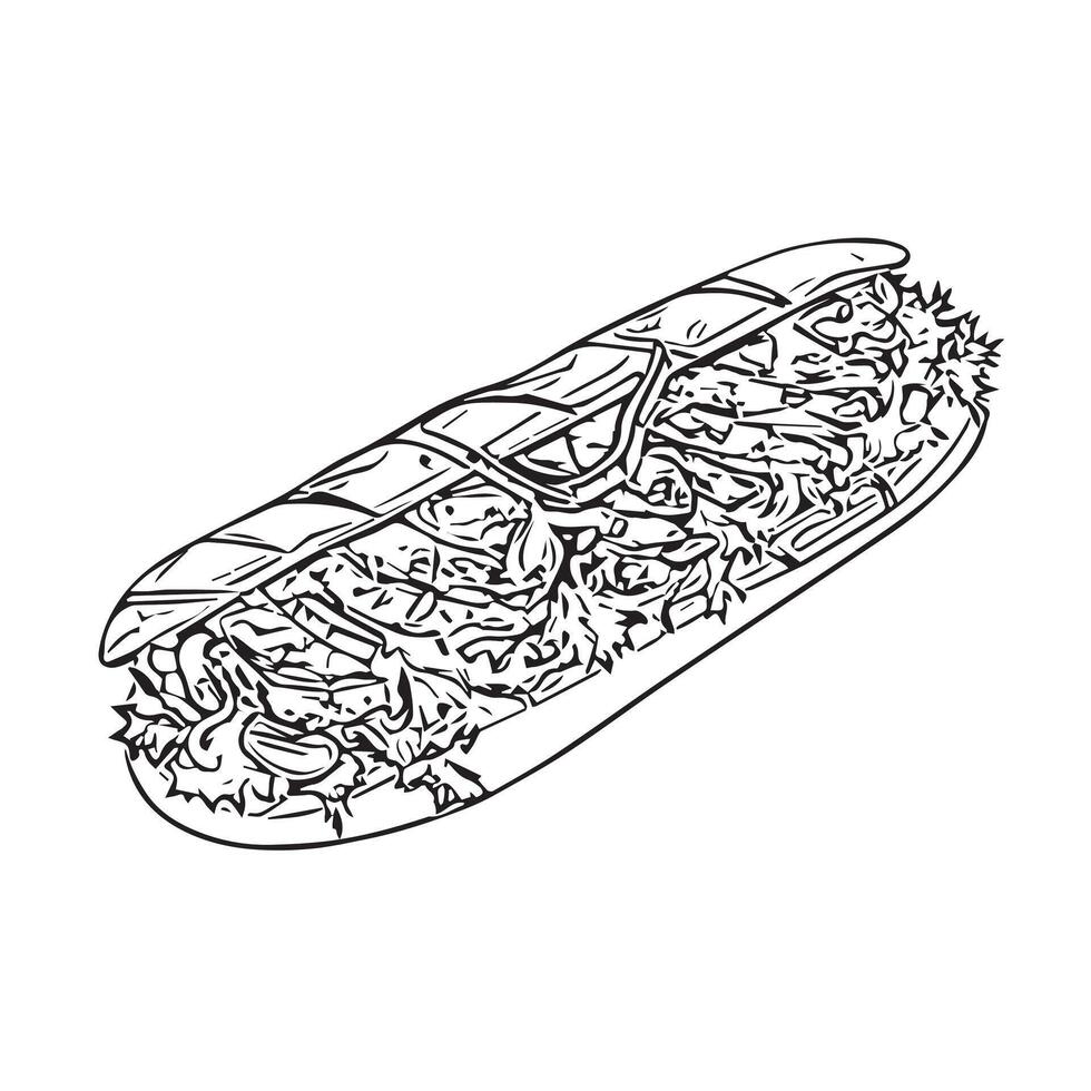 turkish wooden restaurant dish vegetable vector