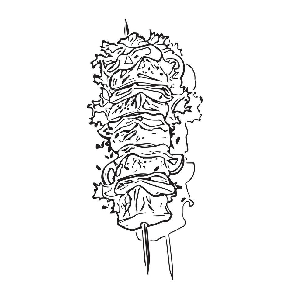 traditional sandwich lunch chicken meal vector