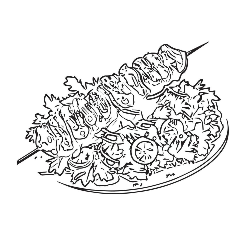 bread dinner salad background fresh vector