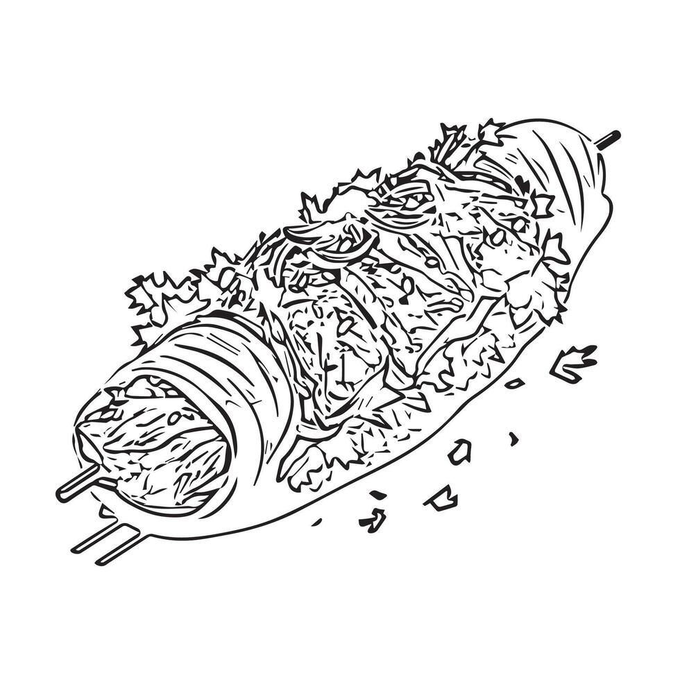 beef grilled chicken fast roasted vector