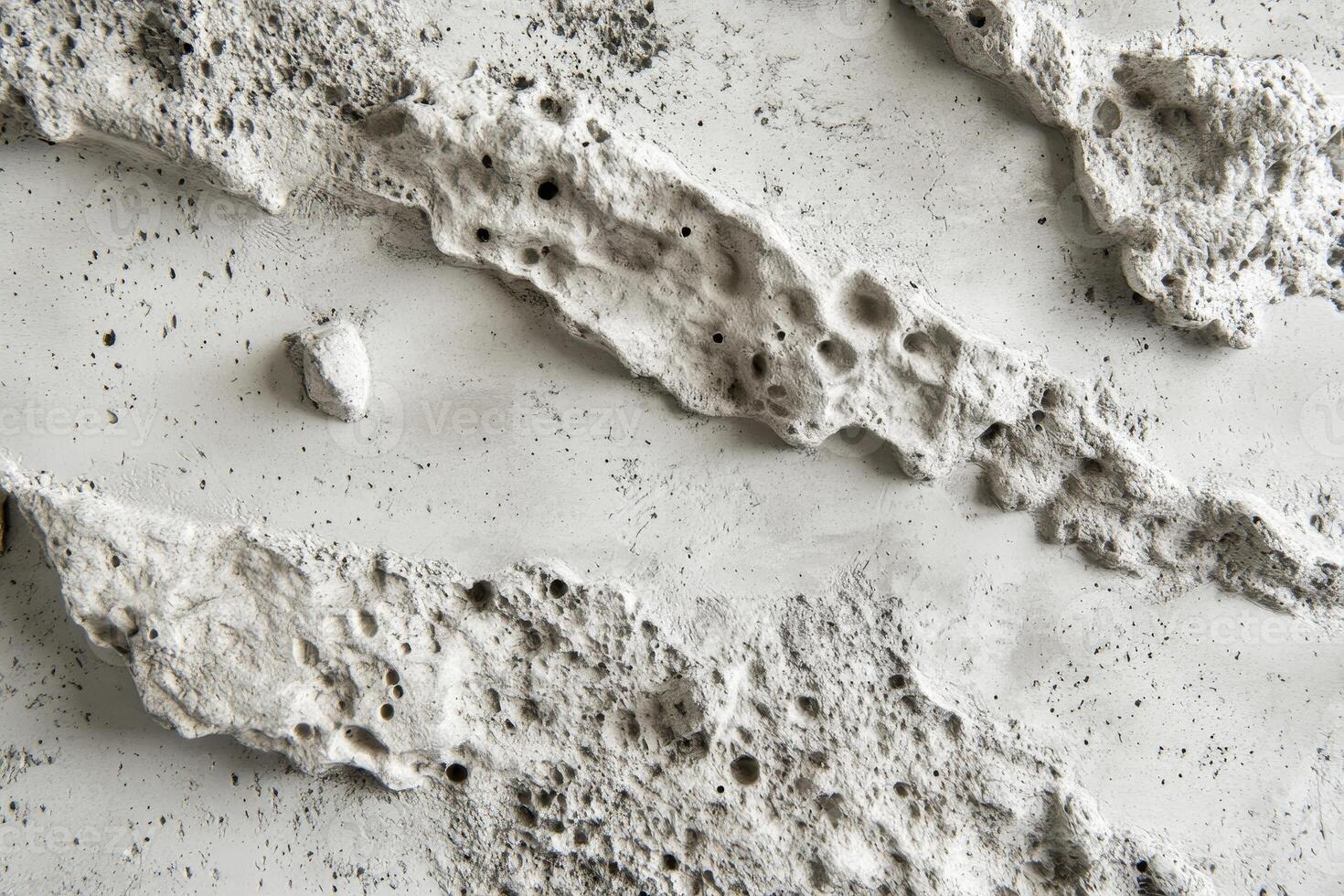 Textured concrete surface displays an intricate interplay of light and shadow, featuring unique patterns and indentations that evoke a sense of depth and structure with a modern aesthetic photo