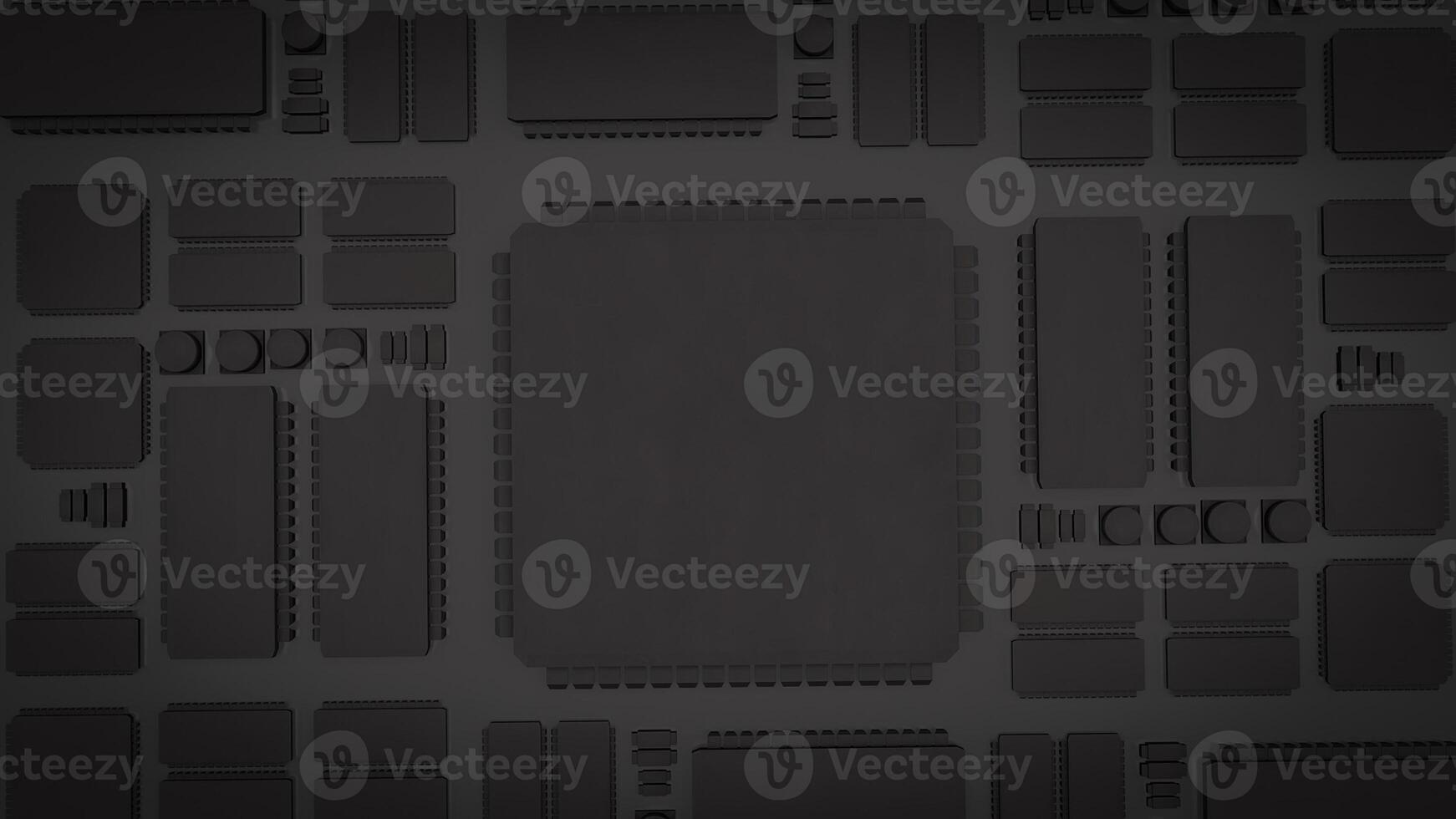 The Black PCB Board for It to Technology concept photo