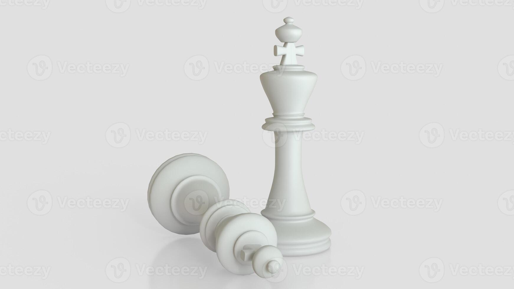 The white king chess for hobby or Business. photo