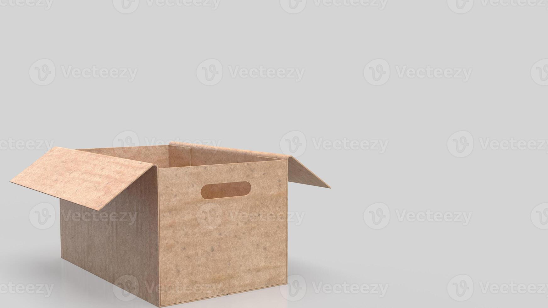 The Cardboard box for Shopping concept photo