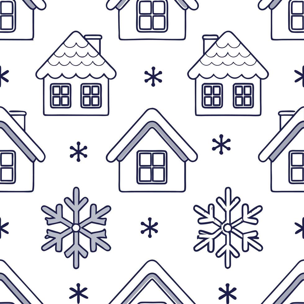 Winter warmth seamless tile pattern with hot cocoa and snowflakes for cozy kitchen decor concept as Hot cocoa and snowflakes arranged seamlessly to create cozy and warm winter kitc Clear Set 9 vector