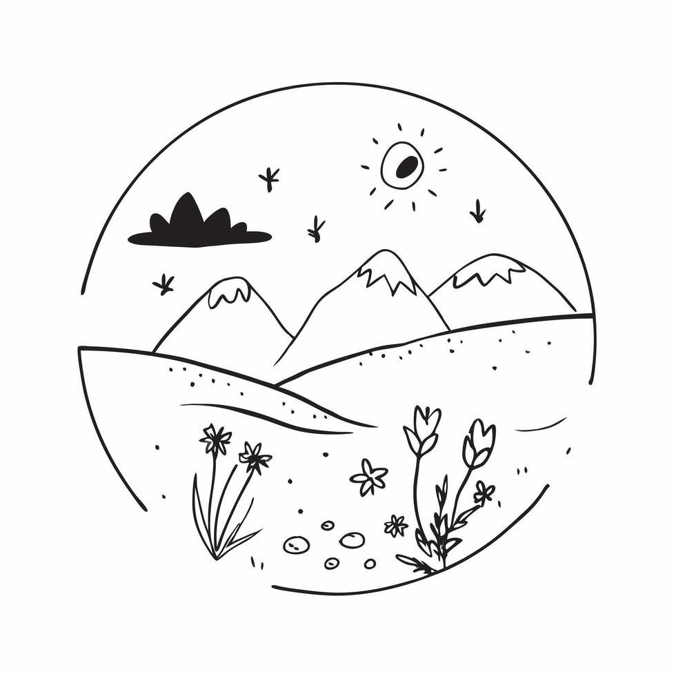 Wildflower Explosion in the Alps concept as A breathtaking view of Alpine meadows bursting with colorful wildflowers against a clear blue sky in Photo Stock Concept Clear vector