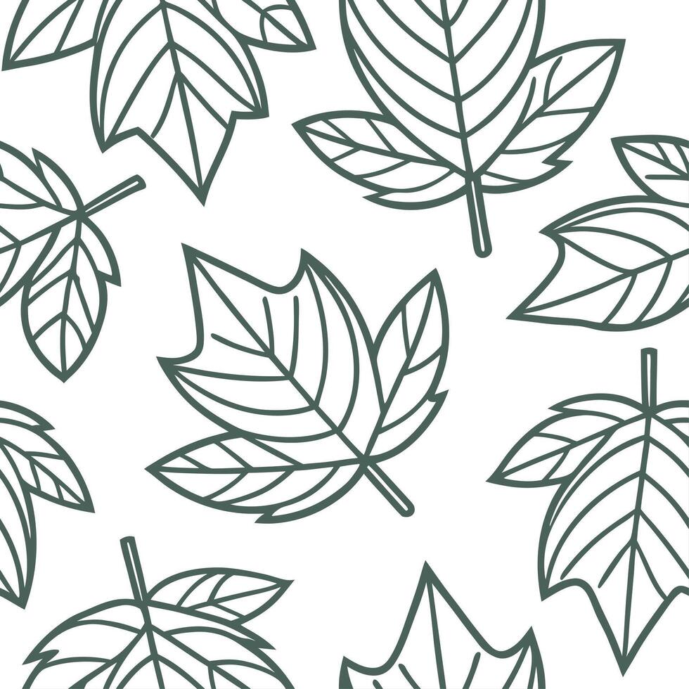 Vintage spring leaves seamless pattern with earthy tones and soft textures for a natural organic design concept as Organic spring leaves pattern with earthy tones and soft textures Clear Set 2 vector