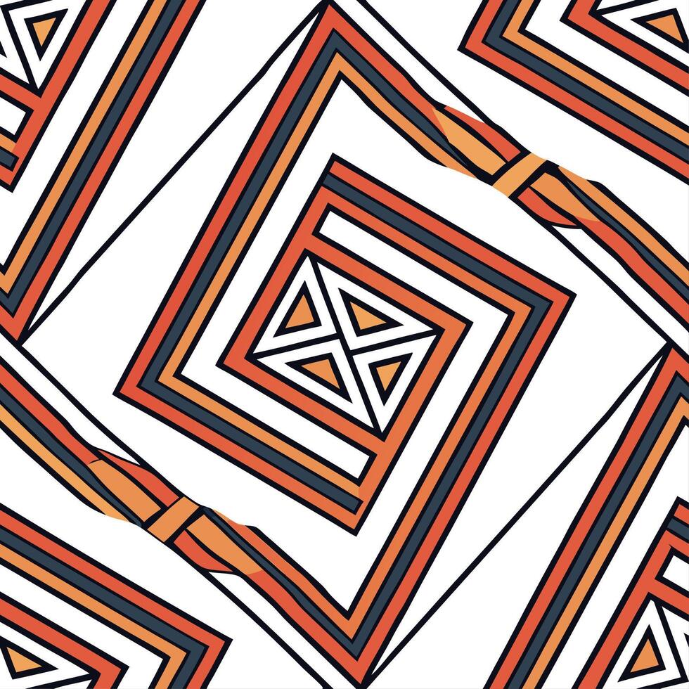 Tribal patterns seamless design with bold lines and earthy tones for a striking cultural aesthetic concept as Bold tribal patterns with earthy tones and geometric lines perfect for Clear Set 2 vector