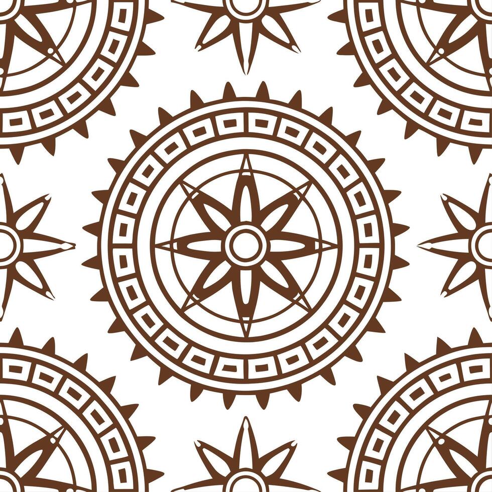 Tribal patterns seamless design with ancient symbols and distressed textures for a rugged time honored look concept as Rugged tribal patterns with ancient symbols and distressed te Clear vector