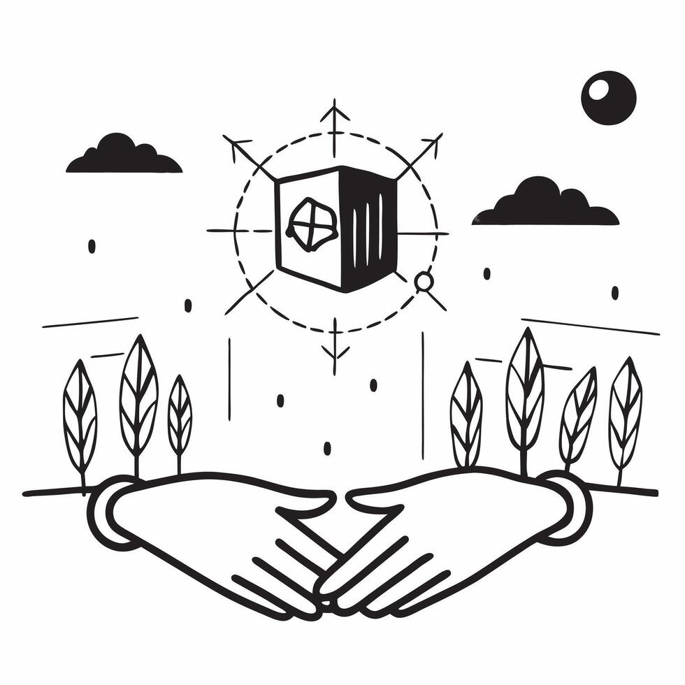 Top view of a cornfield with blockchain overlay symbolizing transparent supply chains in double exposure with copy space concept as A top view of a cornfield blended with blockcha Clear vector