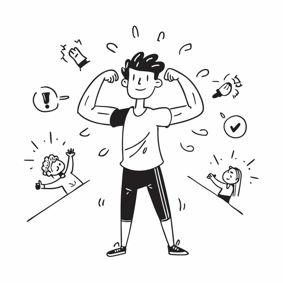 Teenager with ADHD participating in a dance class concept as A teenager with ADHD enjoying and participating in a dance class showcasing energy joy and inclusive movement activitie Clear vector