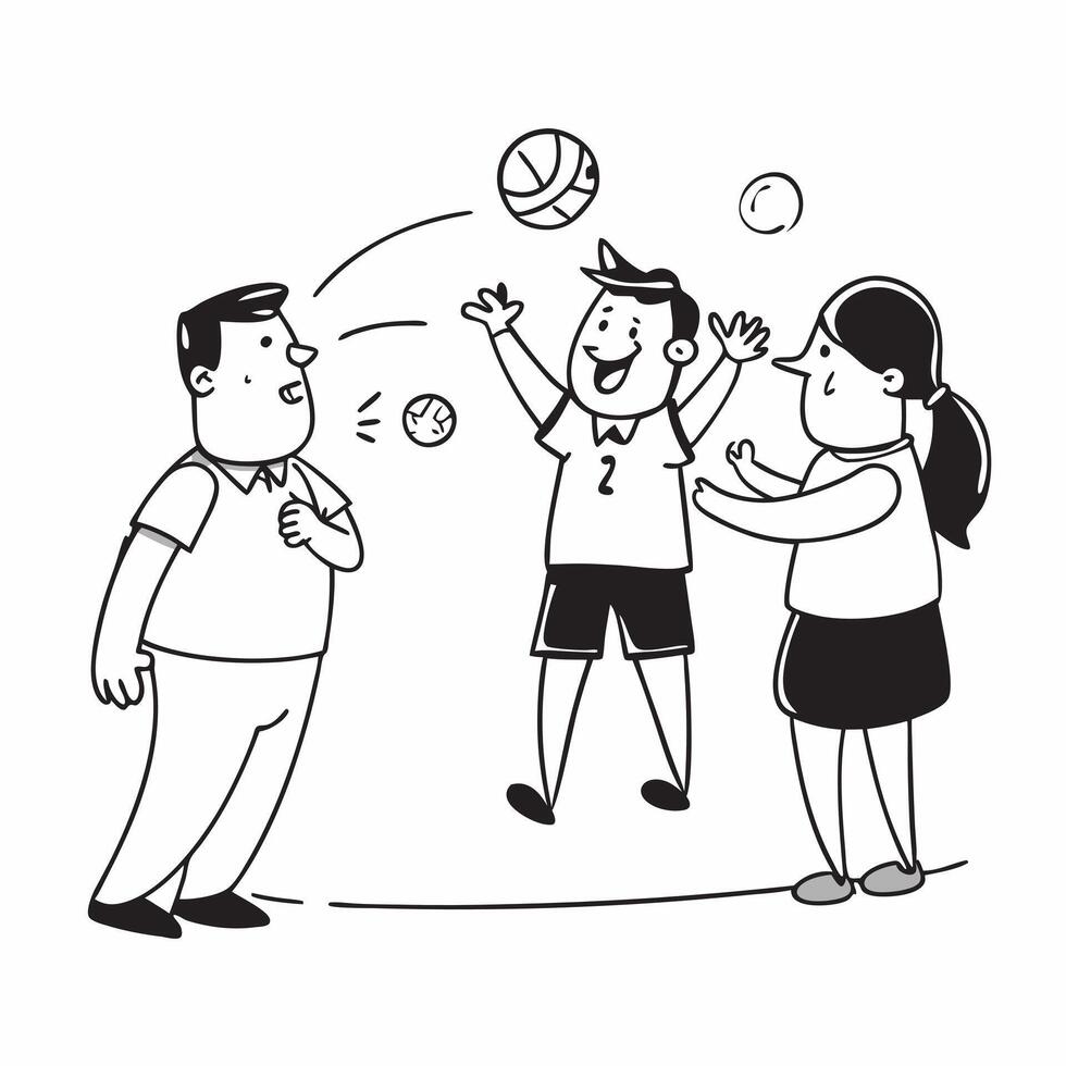 Teen with Down syndrome playing basketball with friends concept as A teen with Down syndrome joyfully playing basketball with friends showcasing inclusion teamwork and the exciteme Clear Set 2 vector