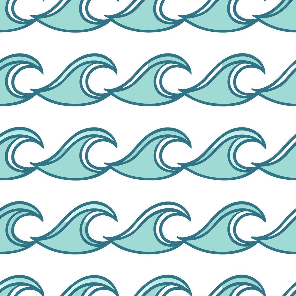 Summer waves seamless pattern with soft rolling waves and gentle gradients for a calm ocean vibe concept as Calm ocean waves pattern with soft rolling waves and gentle gradients id Clear vector