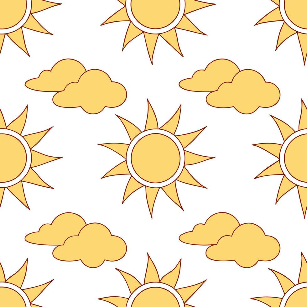 Spring sunshine seamless pattern with warm golden rays and soft light textures for bright uplifting designs concept as Bright spring sunshine pattern featuring golden rays and soft Clear vector
