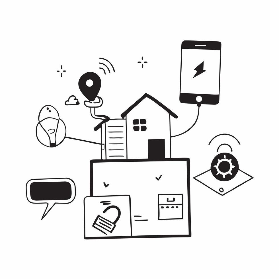 Smart Home for Accessibility concept as Smart home technology is utilized to enhance accessibility for individuals with disabilitiesSimple flat illustration in isometric scene Clear vector