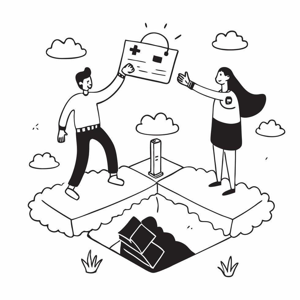 Simple flat design icon Woman with multiple sclerosis enjoying a hike with her partner concept as A woman with multiple sclerosis joyfully hiking with her partner emphasizing inclu Clear Set 2 vector