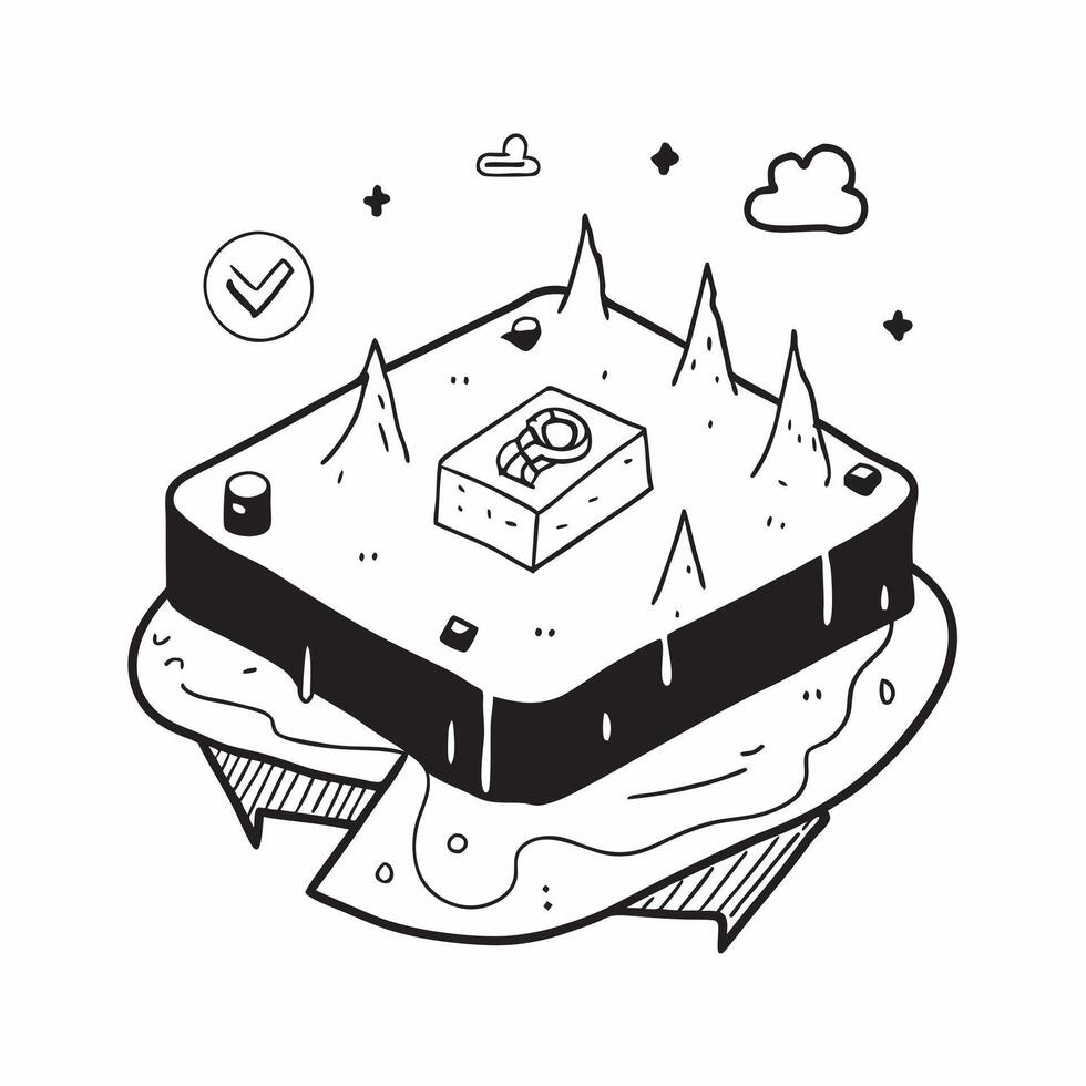 Simple flat design icon Volcanic Hot Springs Adventure concept as Explore the dynamic and powerful volcanic hot springs where earths energy is palpable and the waters are invigorat Clear vector