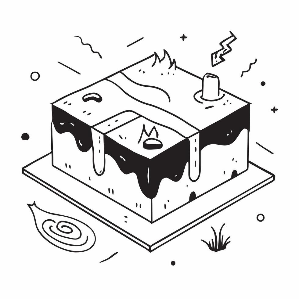 Simple flat design icon Underwater Hot Springs Discovery concept as Dive into the unique experience of underwater hot springs where thermal vents provide a warm underwater adventur Clear vector