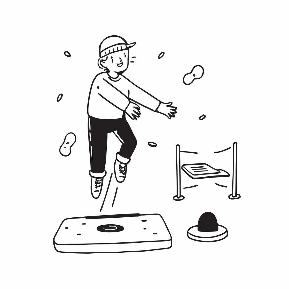 Simple flat design icon Teen with spina bifida participating in adaptive skiing concept as A teen with spina bifida joyfully skiing with adaptive equipment showcasing resilience in Clear Set 5 vector