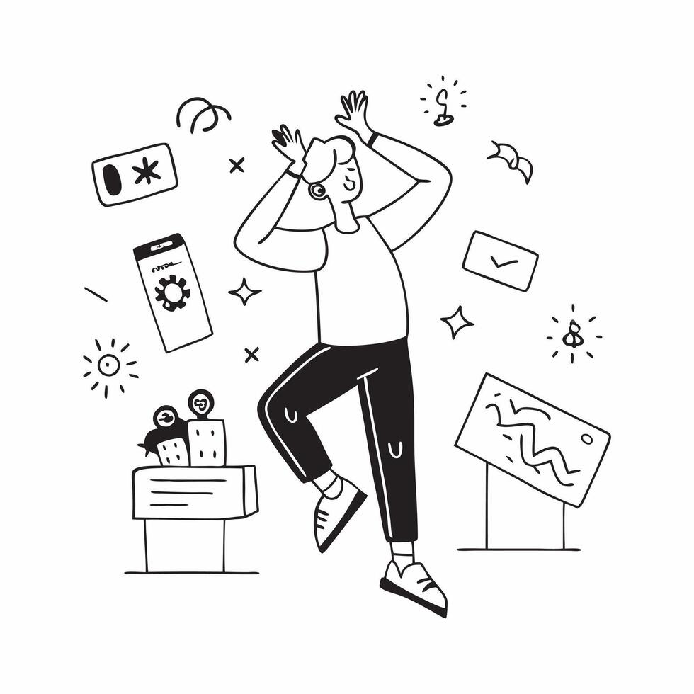 Simple flat design icon Teen with ADHD playing soccer with friends concept as A teen with ADHD joyfully playing soccer with friends highlighting inclusion teamwork and the benefits Clear vector