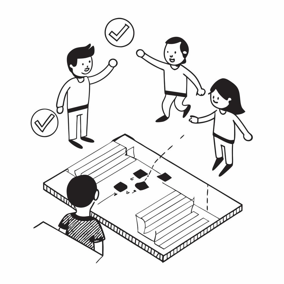 Simple flat design icon Teen with ADHD playing soccer with friends concept as A teen with ADHD joyfully playing soccer with friends highlighting inclusion teamwork and the benefits Clear Set 6 vector