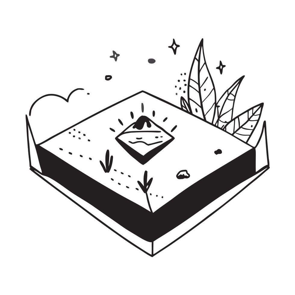 Simple flat design icon Sunrise Over Alpine Meadows concept as A serene sunrise illuminating the vibrant wildflowers and grasses of a tranquil Alpine meadowSimple flat illustratio Clear vector