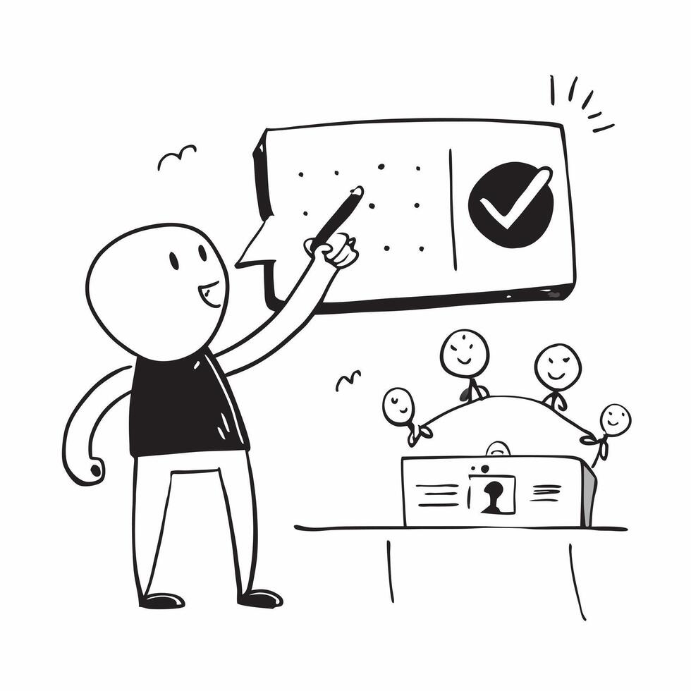 Simple flat design icon Speaker using positive body language to engage a workshop audience concept as A speaker using positive body language to engage a workshop audience showcasin Clear Set 2 vector