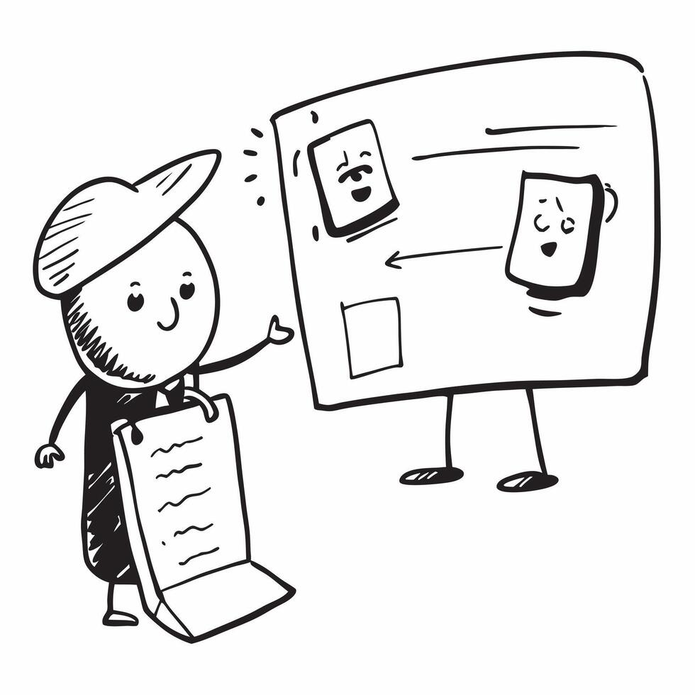 Simple flat design icon Speaker using expressive facial expressions during a workshop concept as A speaker using expressive facial expressions during a workshop showcasing positive Clear vector
