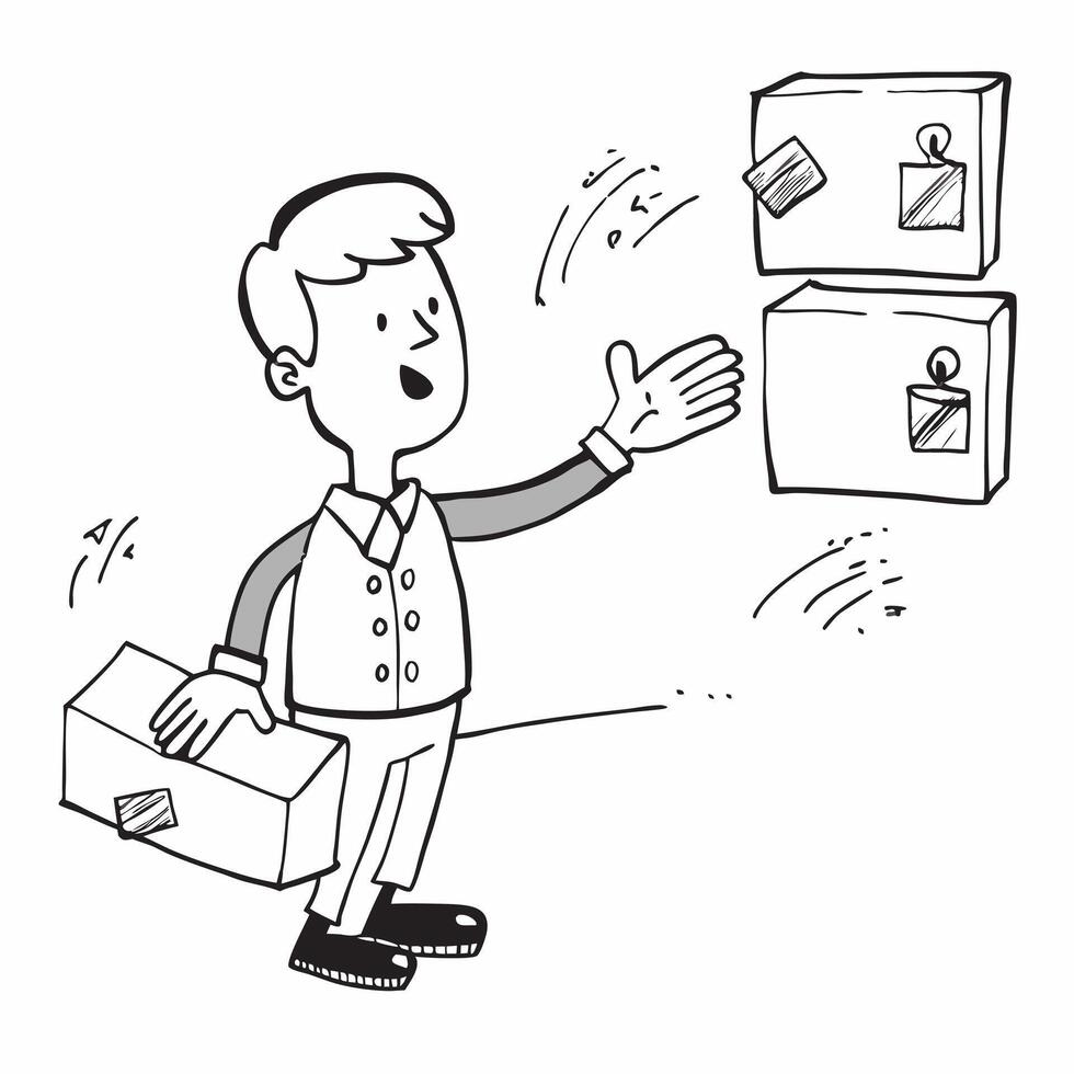 Simple flat design icon Salesperson using open body language to connect with customers concept as A salesperson using open body language to connect with customers emphasizing posit Clear vector
