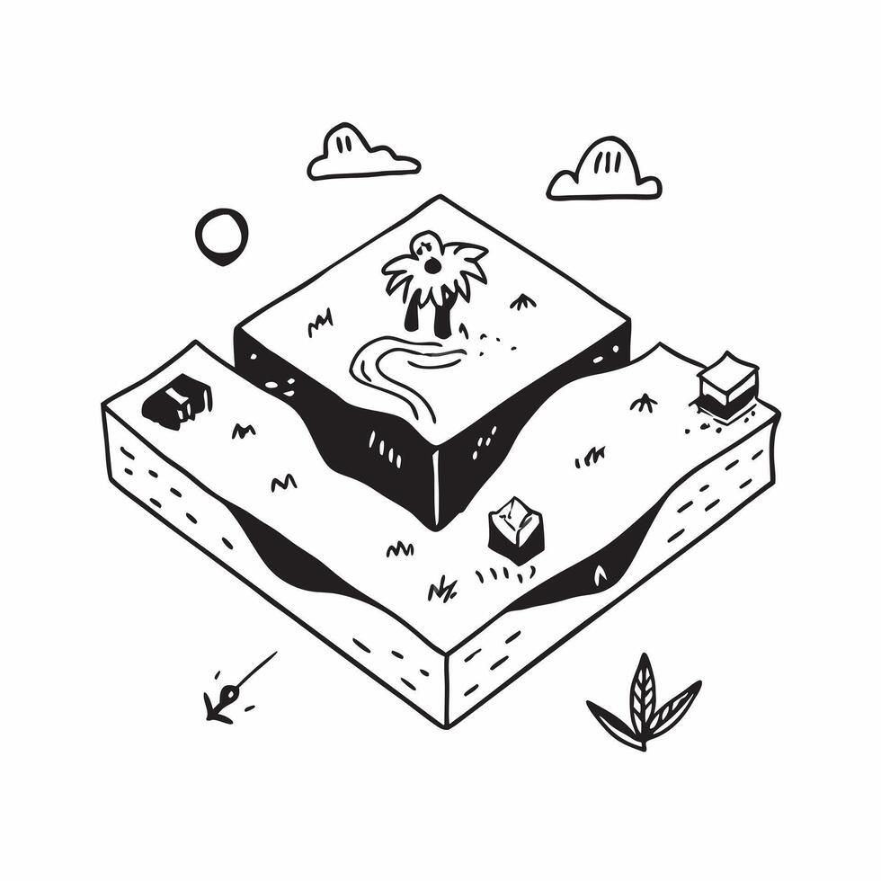 Simple flat design icon Safari Adventure Tiles concept as Tiles with vibrant illustrations of safari adventures sparking childrens interest in wildlife and nature flat illustratio Clear vector