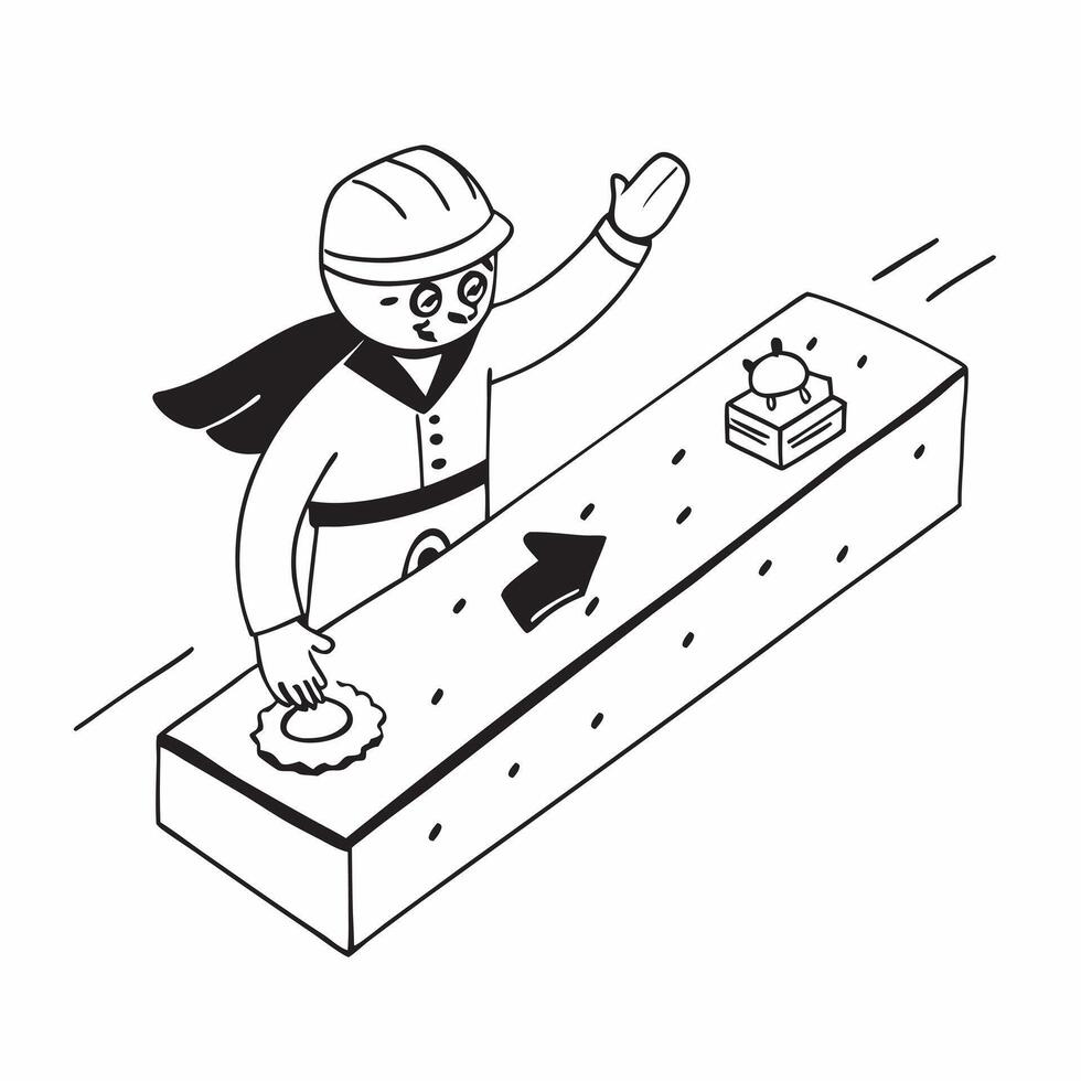 Simple flat design icon Racing Driver at the Track concept as A racing driver in full gear speeds around the track focused and exhilarated by the competition flat illustration in Clear vector