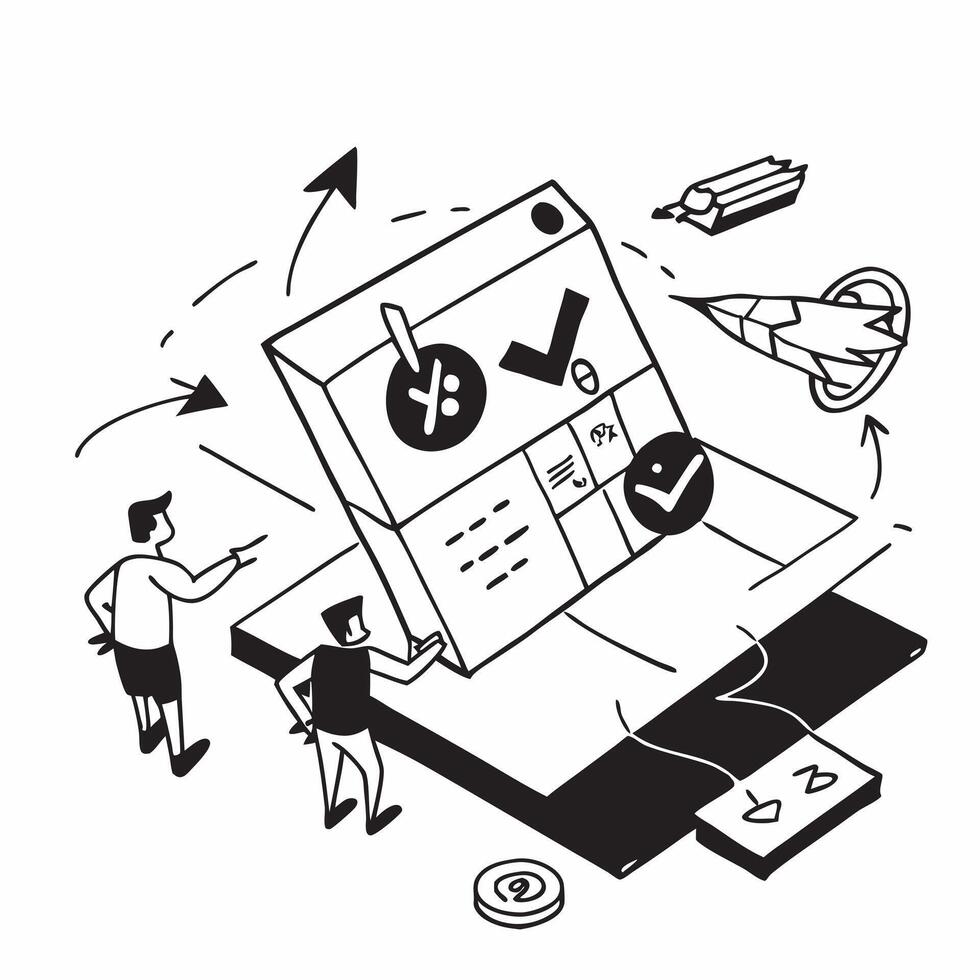 Simple flat design icon Personalization Strategies concept as Strategists developing personalization techniques to tailor experiences to individual customer preferencesSimple flat Clear vector