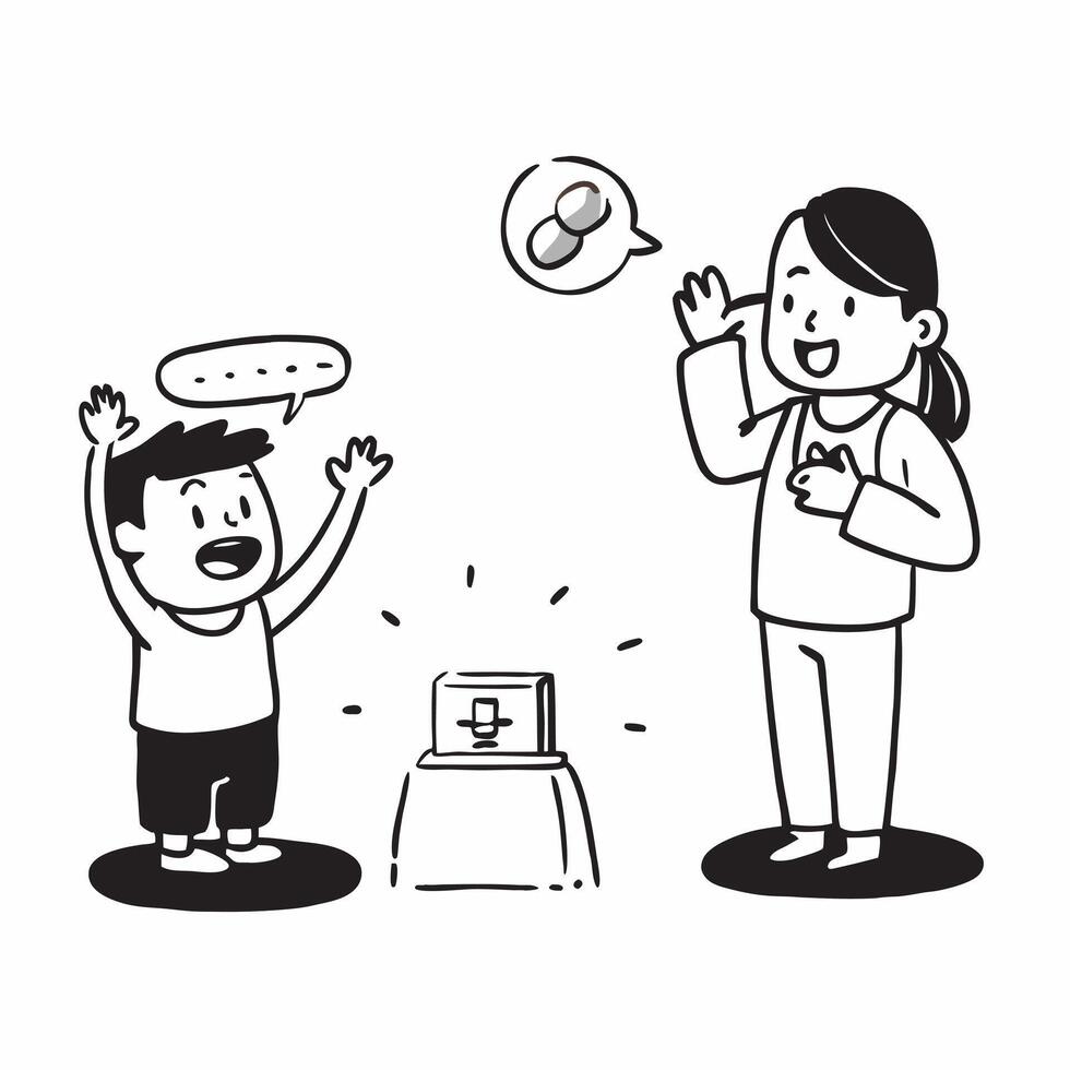 Simple flat design icon Parent using enthusiastic gestures to celebrate a childs achievement concept as A parent using enthusiastic gestures to celebrate a childs achievement empha Clear vector