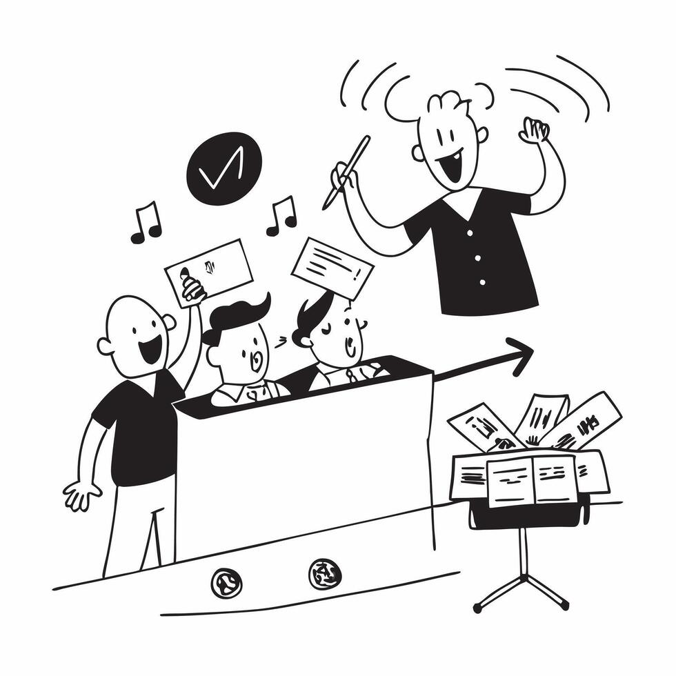 Simple flat design icon Man with cerebral palsy enjoying a concert with friends concept as A man with cerebral palsy happily enjoying a concert with his friends showcasing joy incl Clear vector