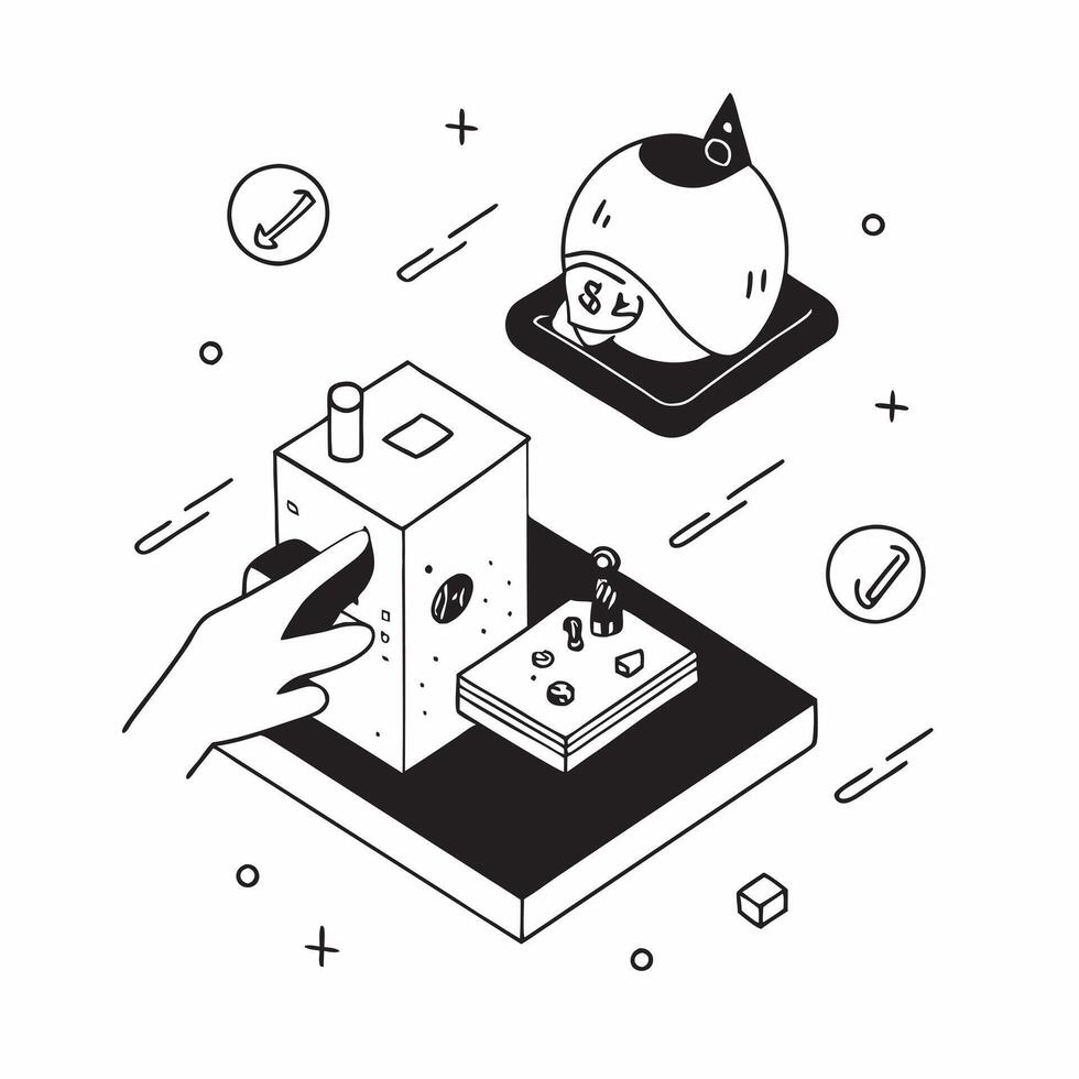 Simple flat design icon Lunar Base Construction concept as Construction of a lunar base for long term human habitation and research on the moons surfaceSimple flat illustration in Clear vector