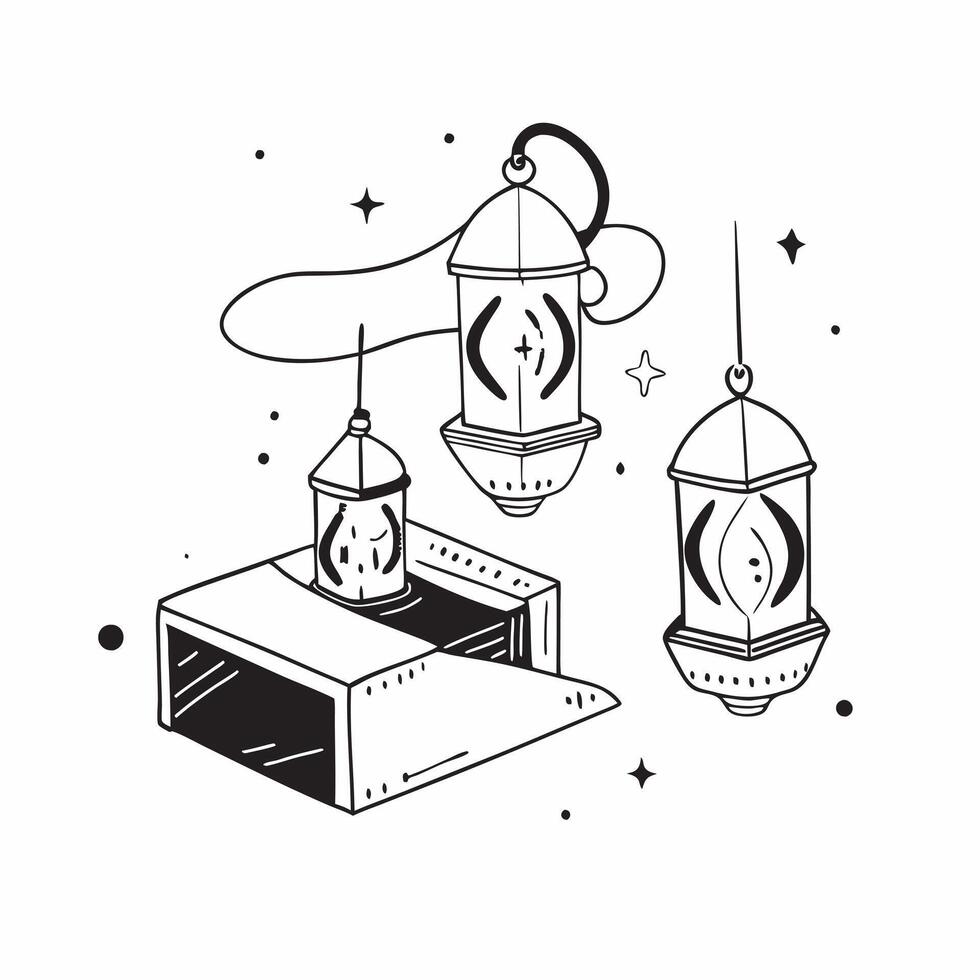 Simple flat design icon Lantern Glow Tiles concept as Tiles that capture the warm glow of lanterns often used to decorate during Eid Al Adha celebrations flat illustration in isom Clear vector